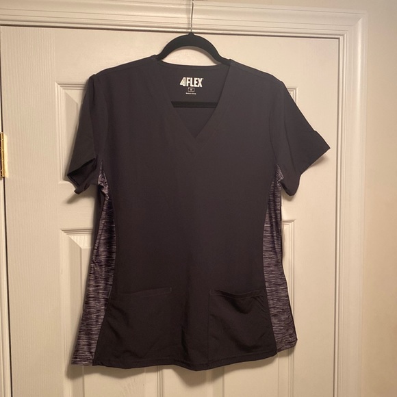 Brand New 4 Flex Pewter Scrub Top…size M - Picture 1 of 5